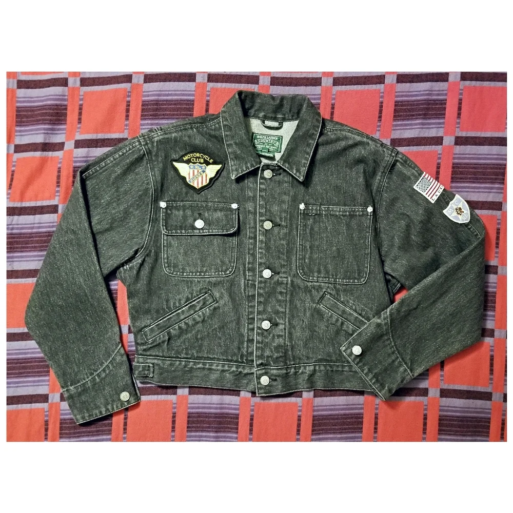 ☆EXTREMELY RARE☆ RALPH LAUREN COUNTRY EMBROIDERED DENIM JACKET- WOMEN SI… - Picture 3 of 10